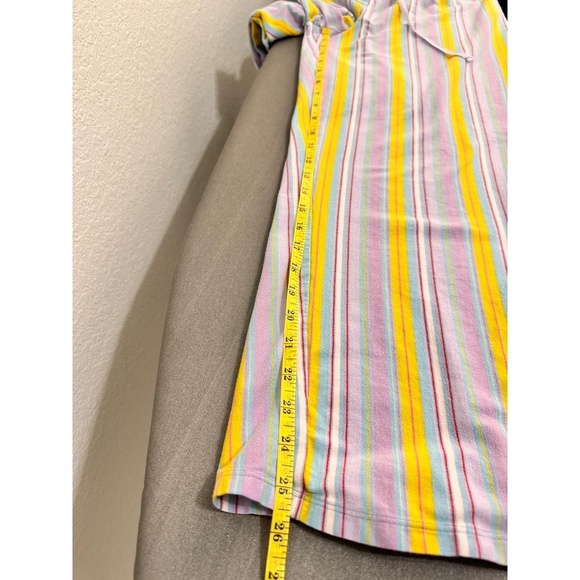 Relativity Multicolor Striped Pattern Drawstring Waist Straight Leg Casual Pants - Picture 10 of 11